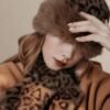 قبعة فرو ناعمة ودافئة مع وشاح